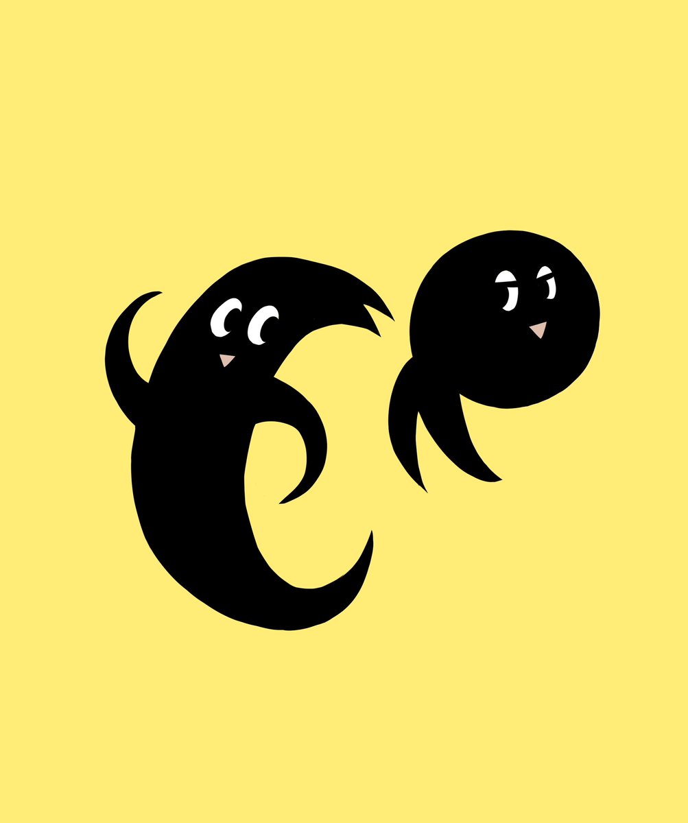 no humans yellow background simple background pokemon (creature) open mouth fangs ghost  illustration images