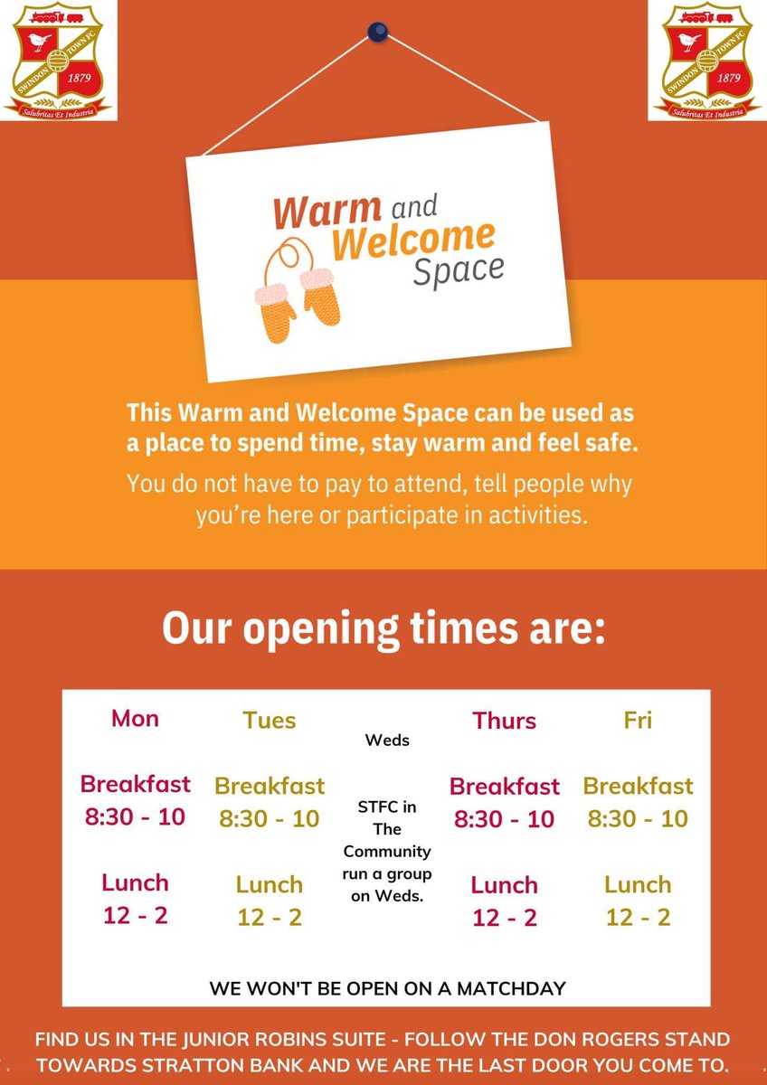 debsb155's tweet image. We are open… walk along the side of the Don Rogers and this is where we are. Open until ten for tea and toast and then again from 12-2 for lunch.  #STFC