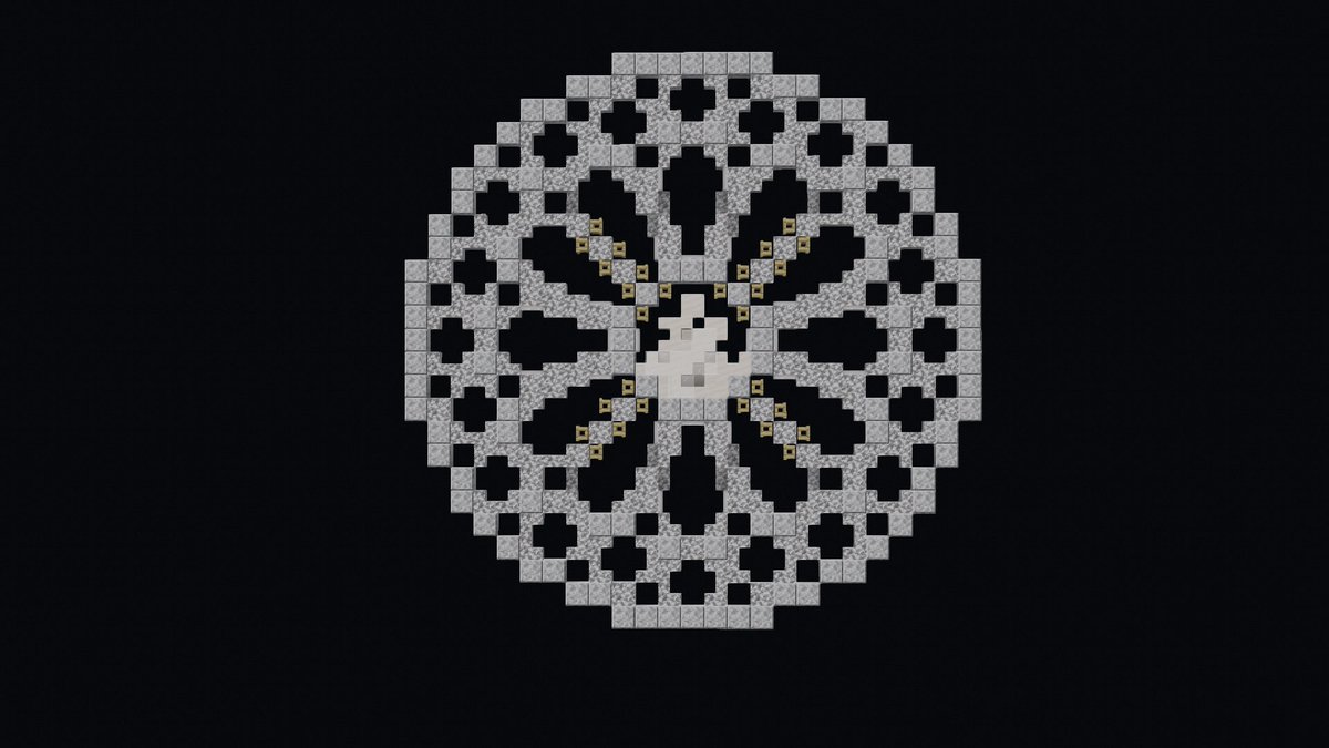 RococoGrace's tweet image. Some rose window designs I made awhile back aswell 
#Minecraft #Minecraftbuilds #minecraft建築コミュ #Minecraft軍事部
