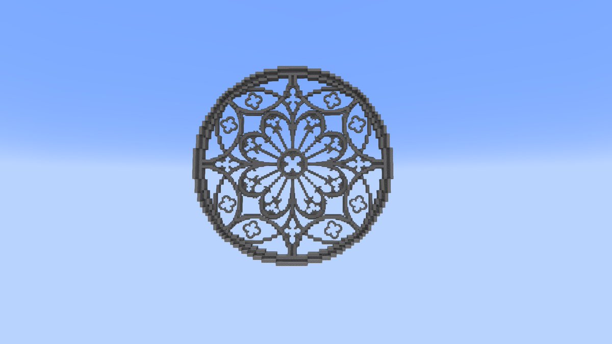 RococoGrace's tweet image. Some rose window designs I made awhile back aswell 
#Minecraft #Minecraftbuilds #minecraft建築コミュ #Minecraft軍事部