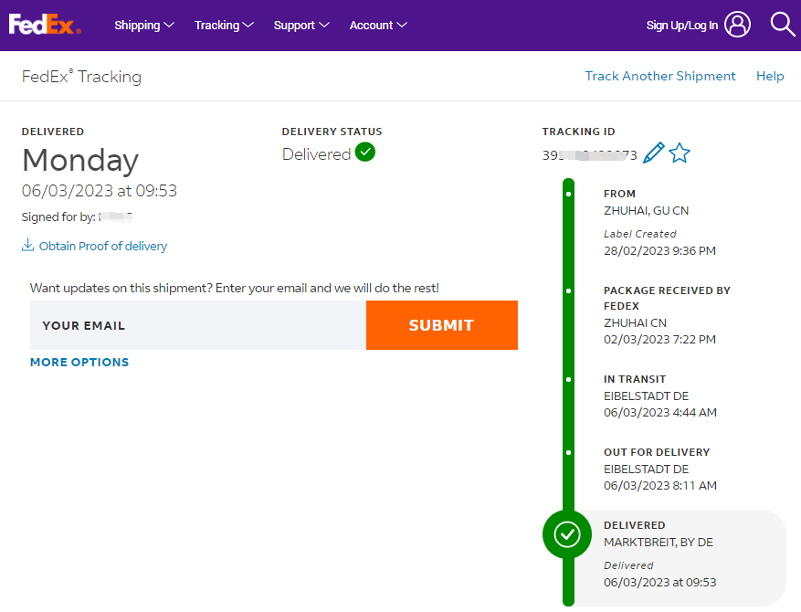 ship from China to Germany takes 6 days by FedEx .

#shipfromchina #chinashipagent #chinafreightforwarder #shenzhen #freightagent #courieragent #importfromchina #aliexpress #taobao #pinduoduo #logistics #shipping #germany #FrankfurtAIRPORT