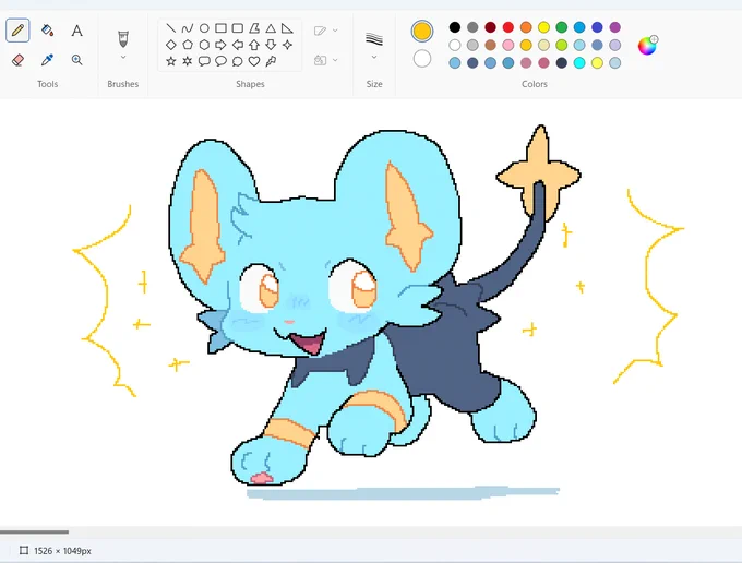 shinx doodle using a mouse on ms paint :') 