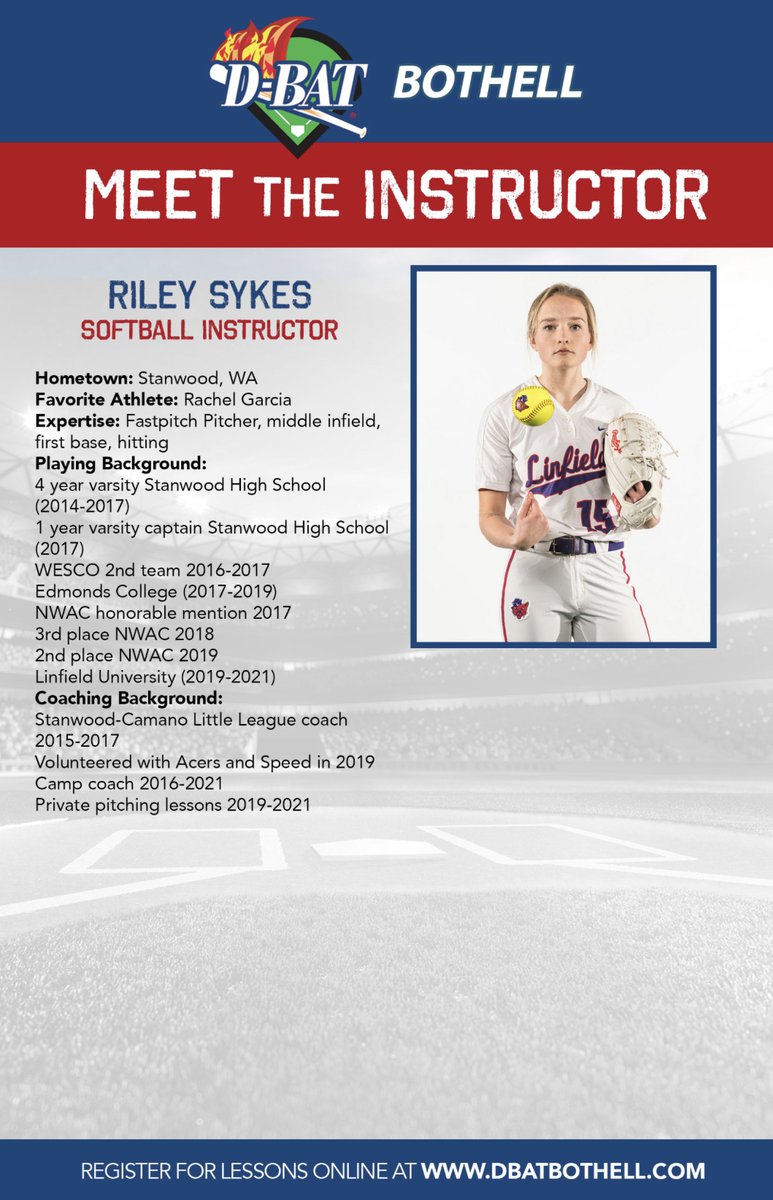 💥🥎 Riley Sykes / Softball Instructor has opening as early as tomorrow‼️ #DBAT