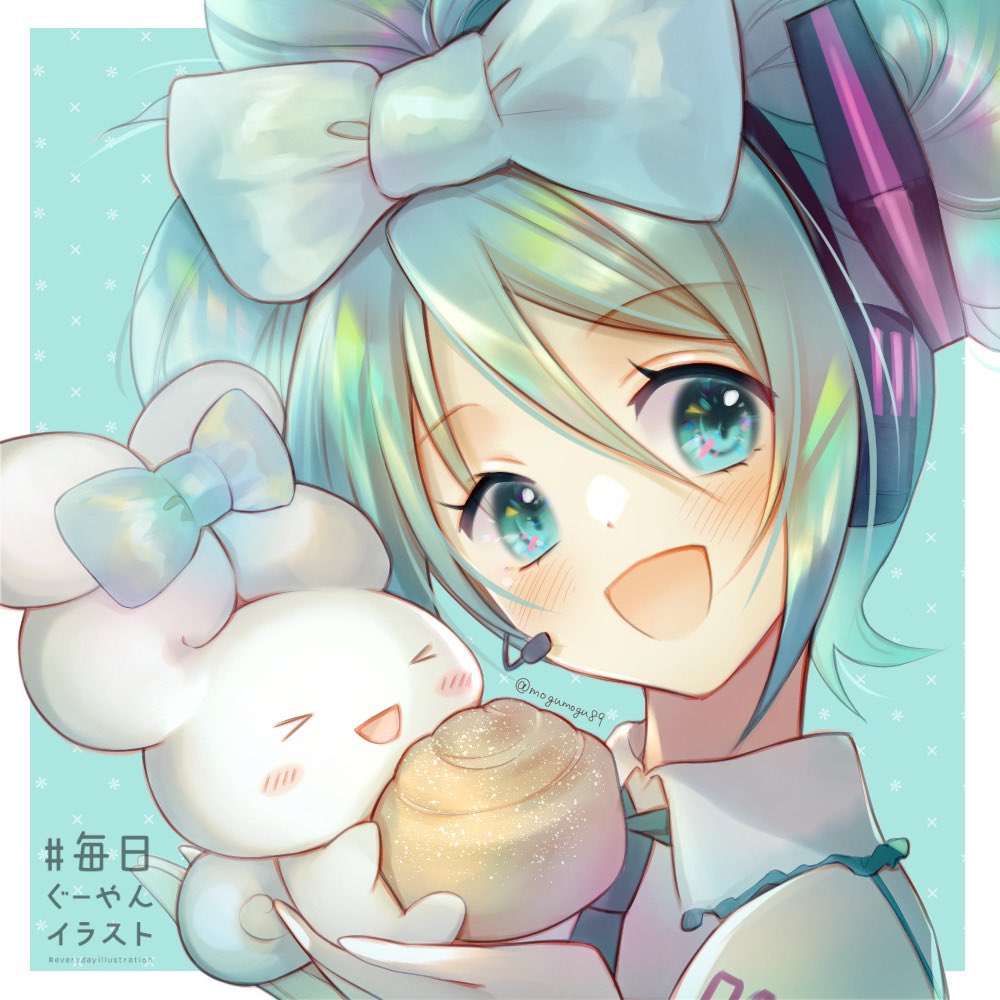 初音ミク 「再掲〜シナモロールミクちゃん可愛いよね〜(o^^o)#ミクの日2023  」|ぐーやん🎀skebご依頼募集中！のイラスト