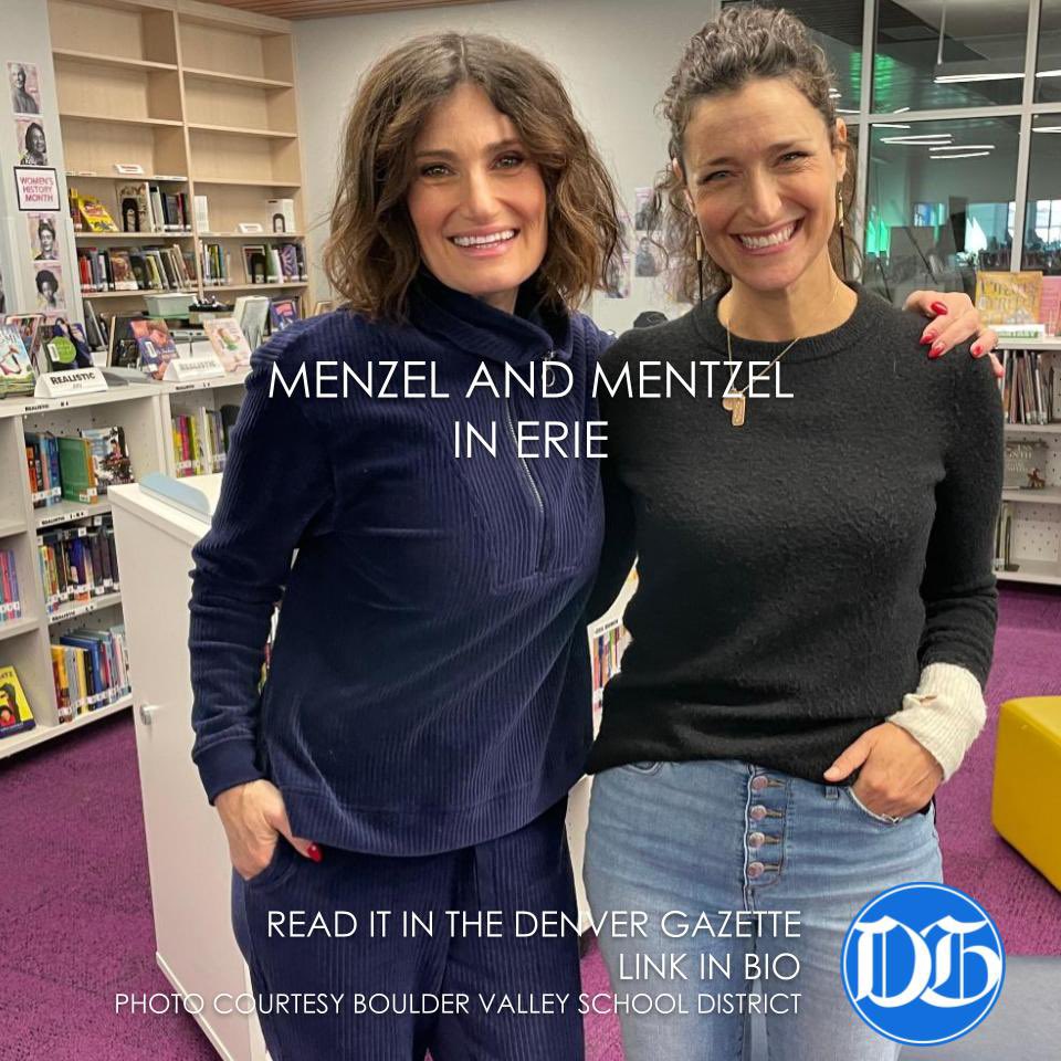 MooreTheatre's tweet photo. What were #Broadway legend @idinamenzel and her teacher/author sister @caramentzel up to this week at Meadowlark School in Erie? It’s part of a packed weekly roundup of local arts news in @denvergazette —> https://t.co/v3y4qVbA2b
#LoudMouse @BVSDcolorado @AmericanTheatre https://t.co/lMuixn2b4z