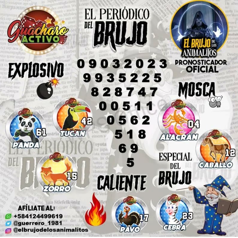 Guerrero_1981's tweet photo. #Hoy #09Marzo #2023 Llega #LaPrensadelbrujodelosanimalitos #Venezuela en @guacharoactivo 🤑 https://t.co/UZvsWwaXLC  @Miguelmahc95 @m_estiben @datoswmatos @GonzaloSangron5 @Ananavas63 @DUMONT81 @LaLupaDelDinero @costazulapuesta @marrpacheco https://t.co/WgWjFnb2Fo
