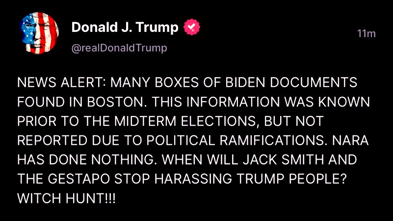 7Veritas4's tweet photo. Dear Caps Lock enthusiast,

This isn’t news.

The witch hunt will continue…until the witch is gone.

Sincerely,

DOJ https://t.co/XAR2pVXAKM