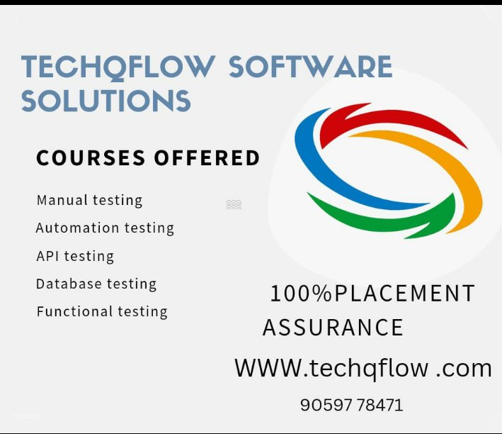 mahasritech's tweet image. 100% placement
#softwaretesting #manualtesting #zerocoding #qa #software #softwareengineer #manualtester #seleniumtesting #apitesting #jira #selenium #automationtester #testing #jira #qatester #agile #scrum #seleniumautomation #qatesting #automationtesting