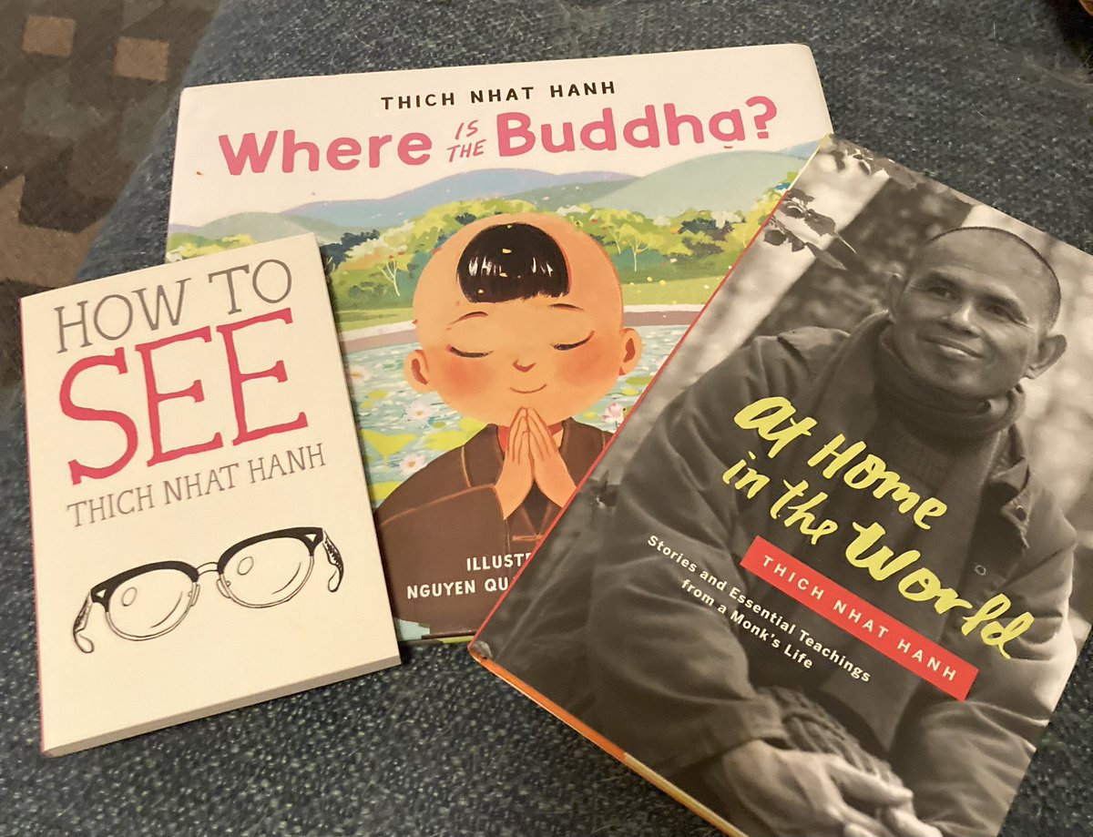 Our little library won this Thich Nat Hanh bundle! They’ll go in soon. Thank you to Little Free Library and Parallax Press for these gems to brighten our neighborhood  ☮️