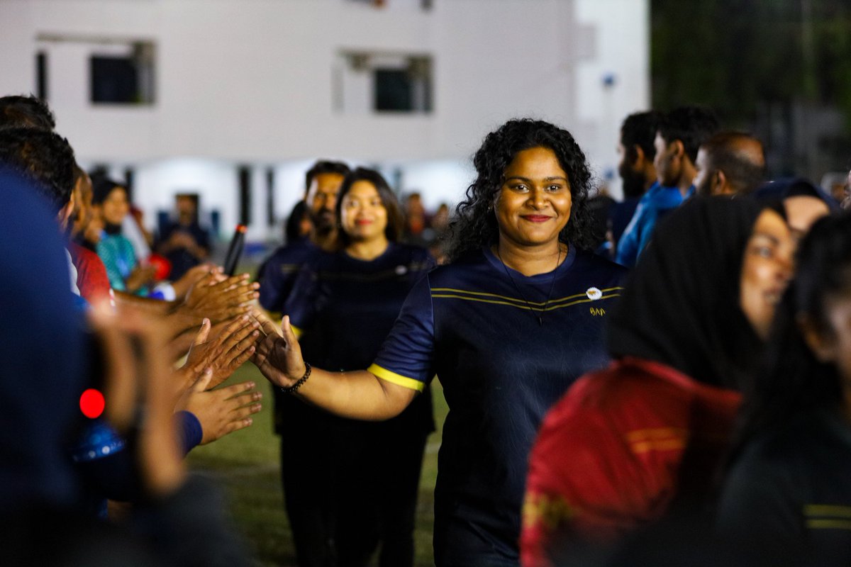 Our Champions <a href="/humadha/">Humadha Ahmed</a>, <a href="/NaaSolih/">Naa Solih</a>, <a href="/AlhaAliRasheed/">Al-ha</a>, <a href="/jnltf_/">Juni.</a>, Ifa, Zul, Gathy, Amji, <a href="/Zushee/">Yasmeen Shamaal</a>, <a href="/shafurrr/">shaff Ibraheem</a> (🌟) and Shadin. Coach Umar and Asst Coach <a href="/marnie_mn/">Marnie</a>. Your morale, enthusiasm, and team spirit have been stellar. Major feat to beat next year in title defence.