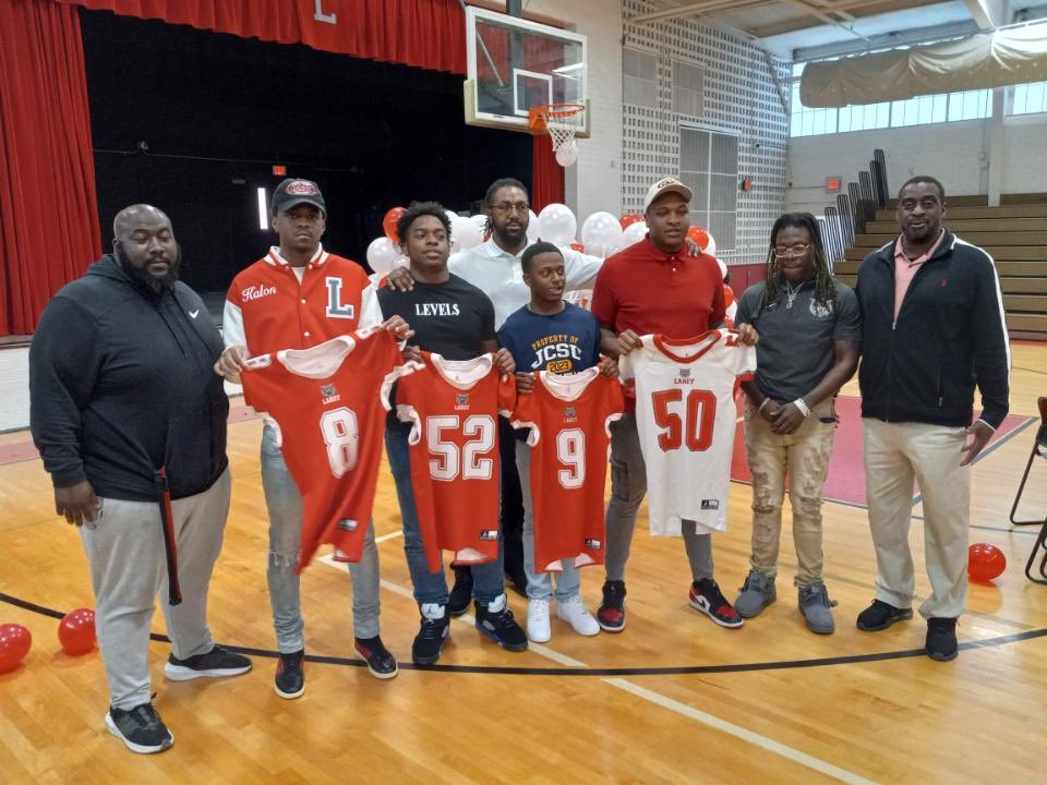 Kalon Curry (@kaloncurry) on Twitter photo Nice lil Signing Day on to the next chapter!!! #blvrdbuilt <a href="/LaneyWildcat/">Lucy C. Laney Football</a> <a href="/GMC_Football/">GMC Football</a> Nice lil Signing Day on to the next chapter!!! #blvrdbuilt <a href="/LaneyWildcat/">Lucy C. Laney Football</a> <a href="/GMC_Football/">GMC Football</a>