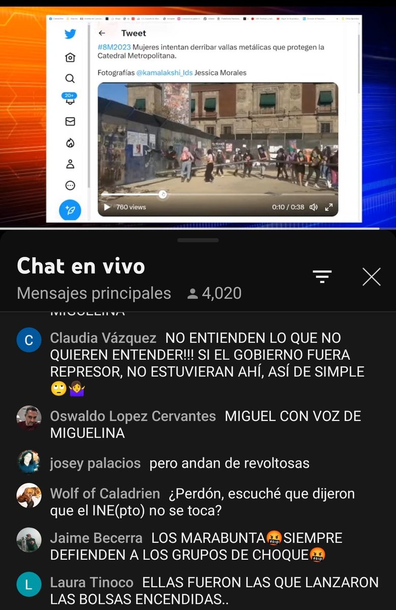 HctorDetectivMx's tweet photo. KARMA
La Hipócrita Kenia López le cayó gas lacrimógeno... PERO DE ELLAS MISMAS 🤭
#PANviolento en Zócalo 👇🏻

Que diga Kenia:
Del gober PANazi que violó a su hija
Del que prostituía a su esposa
El que zumbaria a una niña
La fiesta de scorts
Kenia abrazando al VIOLADOR de 2 mujeres https://t.co/8CIh17sGjA