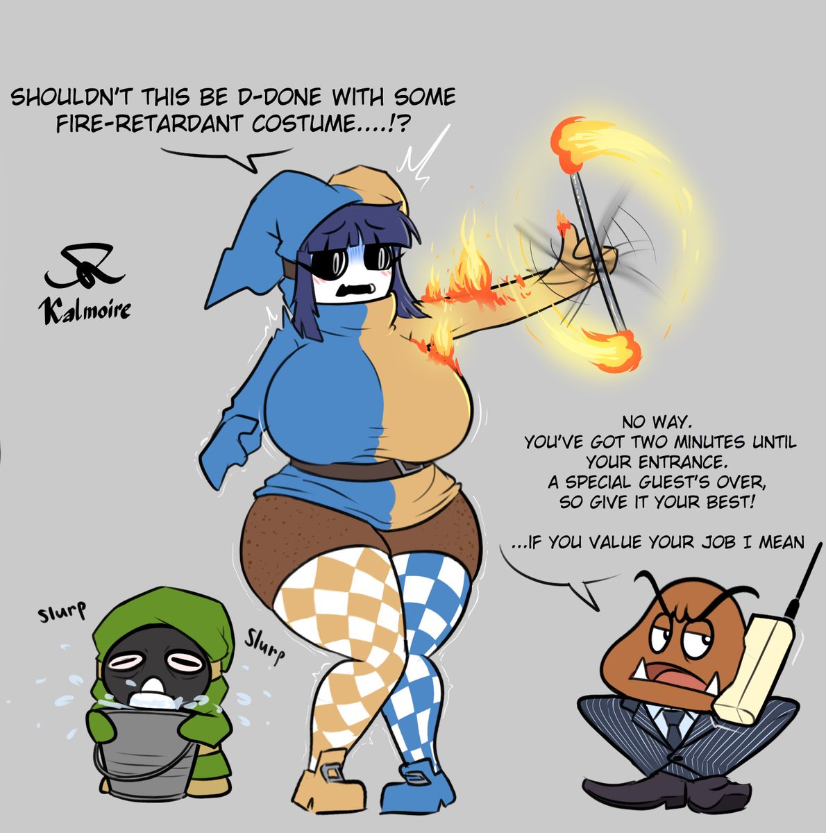 Duomi and safety procedures!

She sure needs that job!