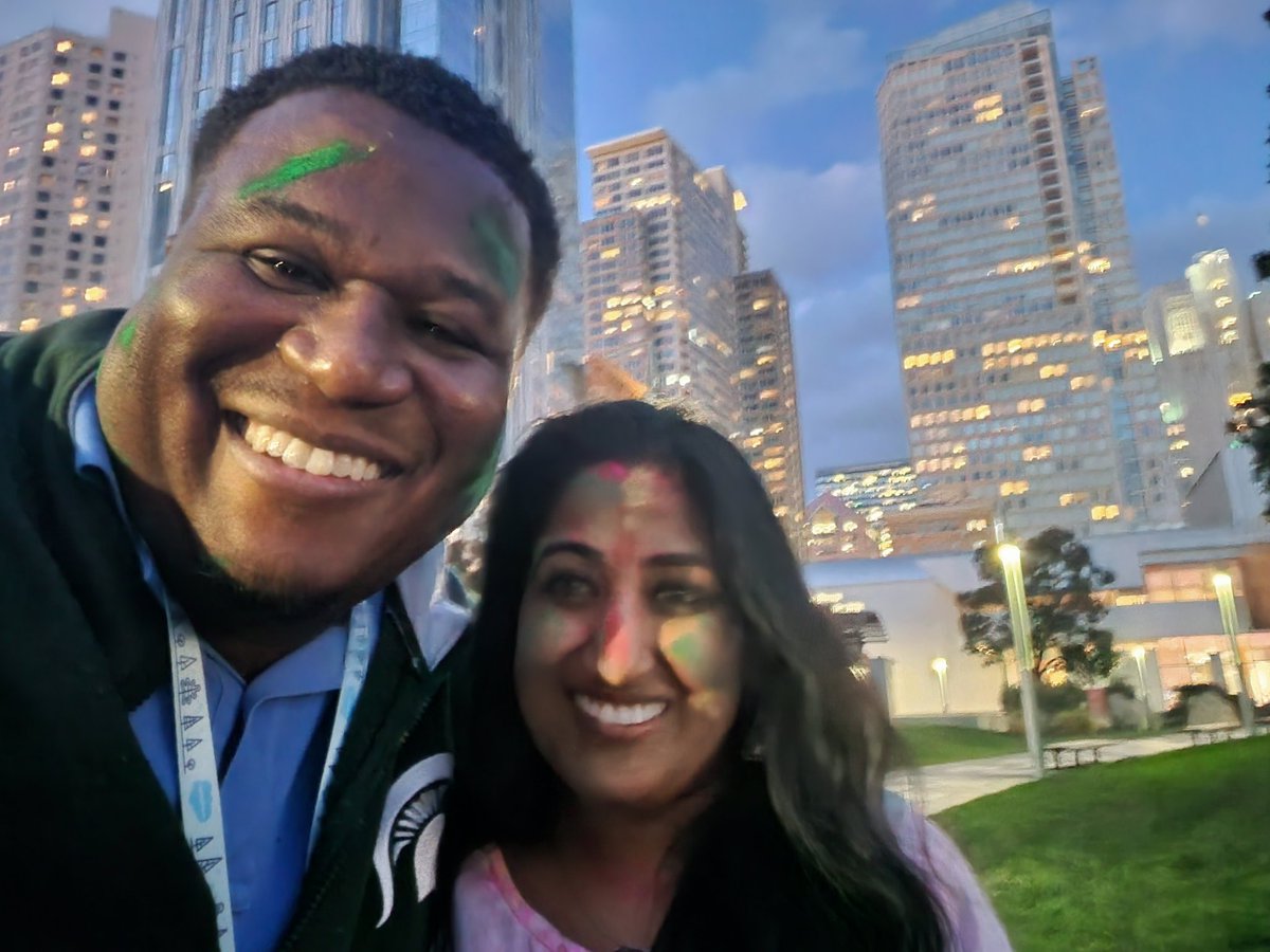 Celebrating #holi with @PalluAgs at #tdx23 #Salesforce #Ohana