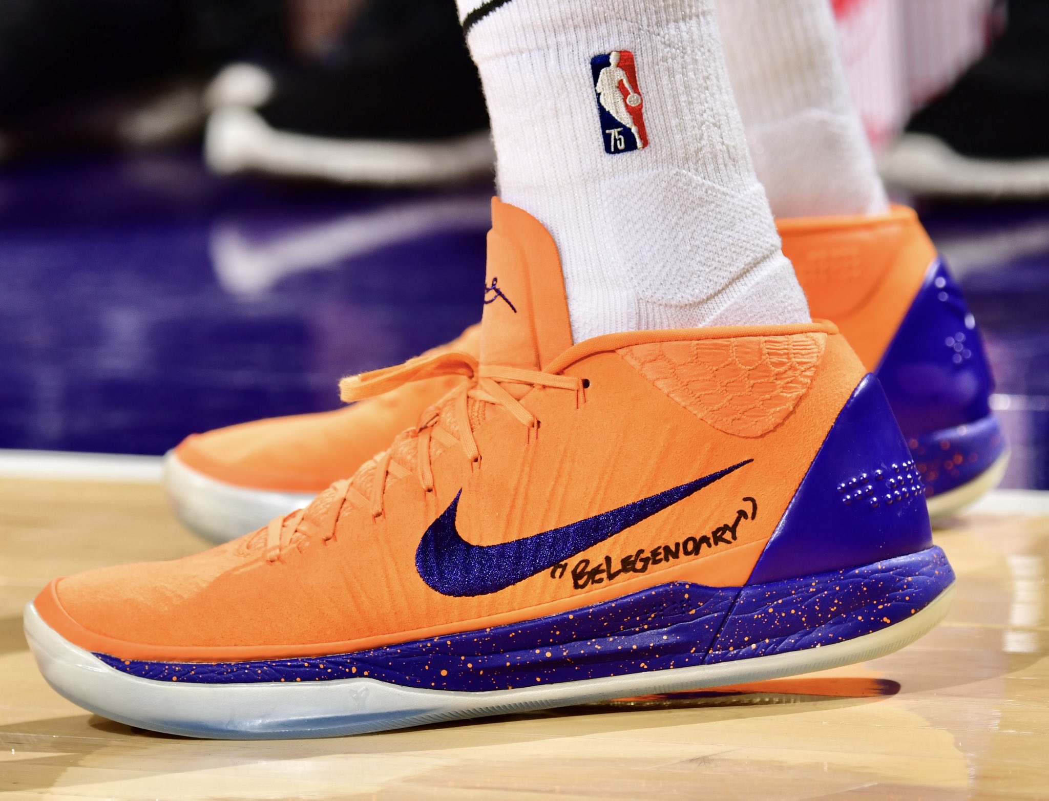 Nick DePaula on X: Devin Booker is in this orange Kobe 5 PE again tonight  🐍  / X