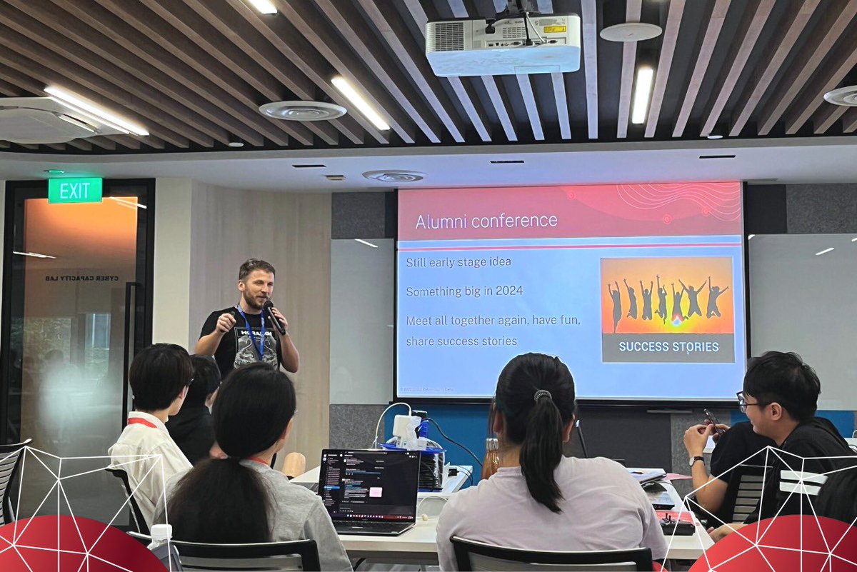 div0_sg's tweet photo. Sharing about our GCC Alumni Conference, happening in 2024โฆ We canโt wait for whatโs in store for our fellow #GCCAlumni, so stay tuned! ๐
#GCCSingapore2023 #GCC2023 #GlobalCybersecurityCamp #CybersecurityAwareness #CybersecurityCommunity #CyberEducation #AlumniConference https://t.co/QXXzEsVTKs