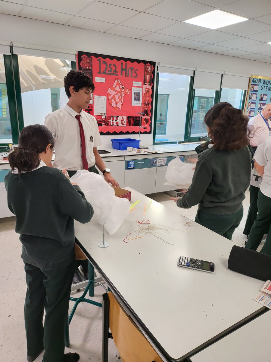 Year 9's are getting stuck in to making a parachute for science week
<a href="/JCD_Science/">Science | Jumeirah College</a> <a href="/JumeirahCollege/">Jumeirah College</a> 
#scienceweek #science #STEM #STEAM
#teamwork #collaboration #criticalthinking