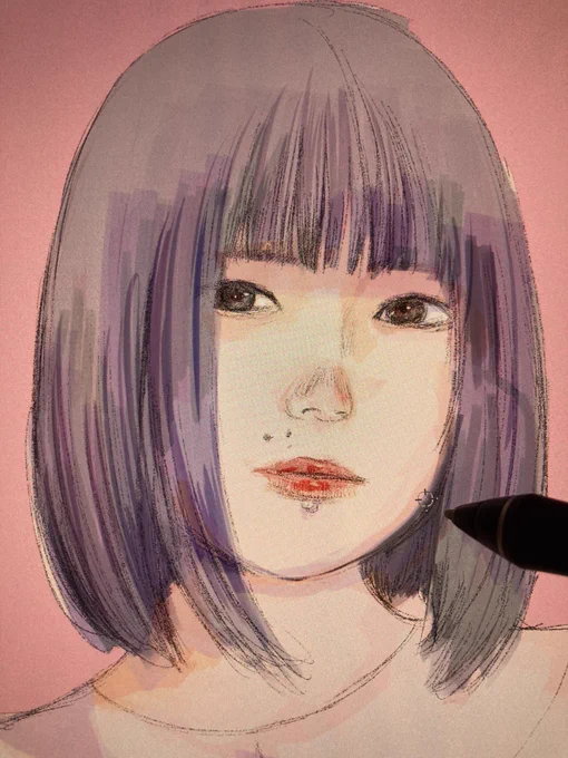 途中 
