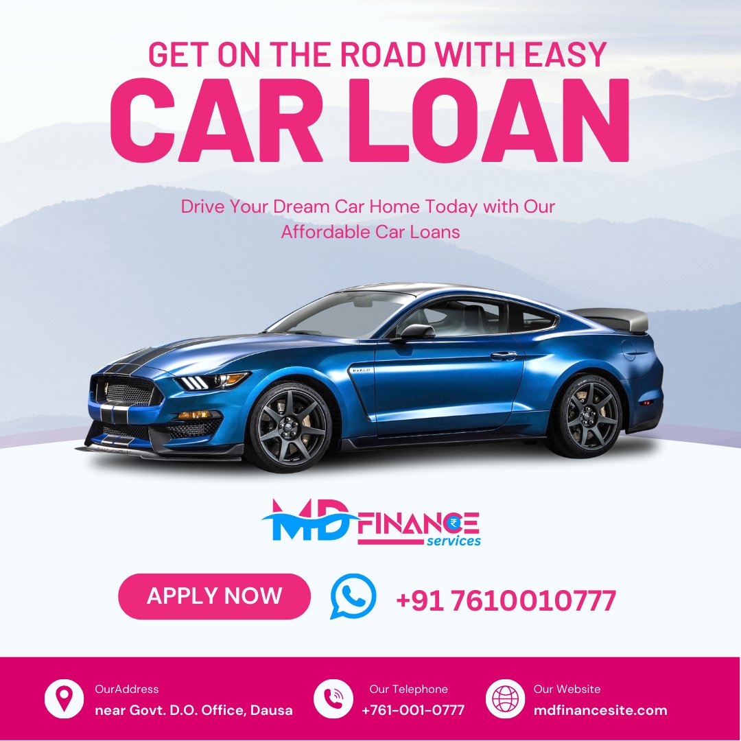 Get on the road with easy CAR LOAN !

#vehicleloan#businessloan#personalloans#lifeinsurance#homeinsurance#carinsurance#homeloan#loanservices#finance#financialgoals#financialplanning#financeservices .