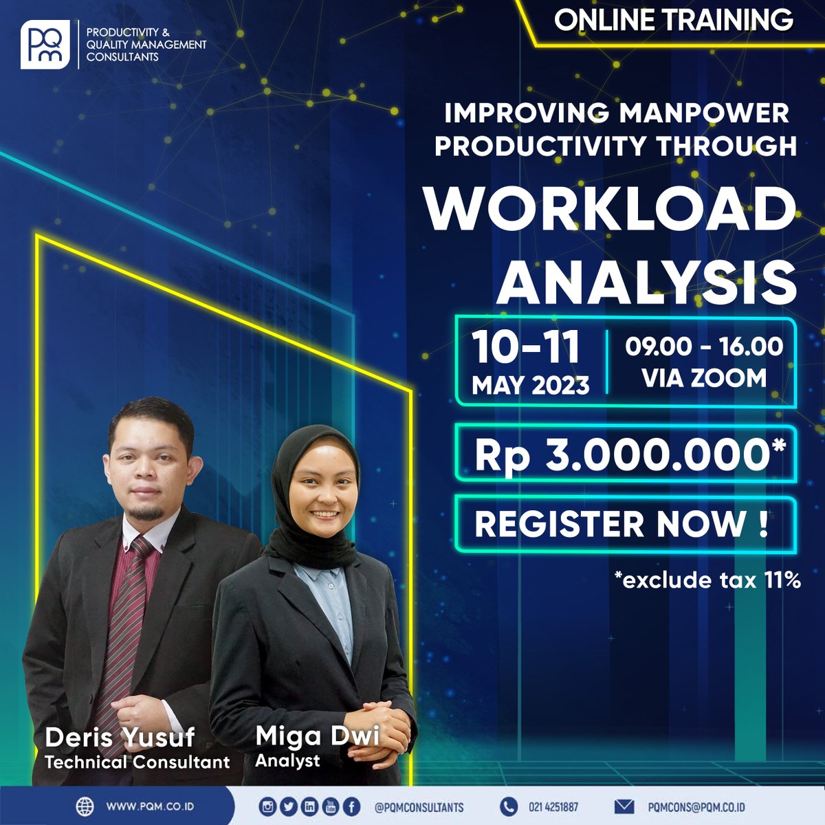 PQMConsultants's tweet image. Halo Sobat Improvement! Pertanyaan yang sering timbul adalah berapa jumlah tenaga kerja optimal yang dibutuhkan untuk penyelesaian suatu target produksi/output?

Daftar trainingnya segera! Informasi lebih lanjut di events.pqm.co.id

#workload #workloadanalysis #wola
