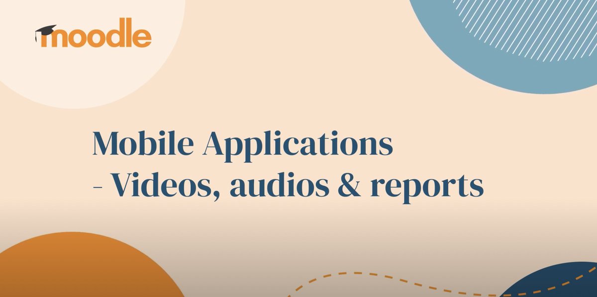 moodle's tweet image. Juan Leyva, our Head of Mobile Solutions, takes us through recent developments, including improving Audio & Video playback in IOS and introducing Report Builder into the app. 📲
Watch the video: youtu.be/xCj50UrPw5Y