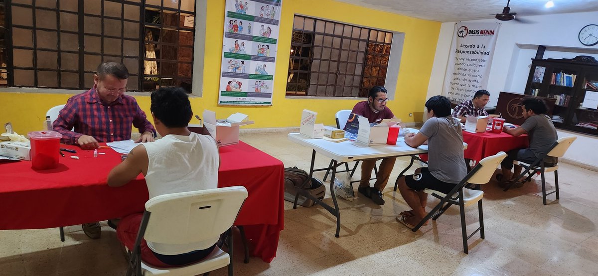 RepavihMID's tweet photo. REPAVIH EN ALBERGUES
Más de 100 usuari@s beneficiad@s con la aplicación gratuita de pruebas rápidas de VIH, SIFILIS Y HEPATITIS en dos albergues que atienden adicciones y que acudimos #teamRepavih DESPERTARES (periferico oriente) OASIS (Comisaría San José Tzal) https://t.co/ieaw5GJLN7