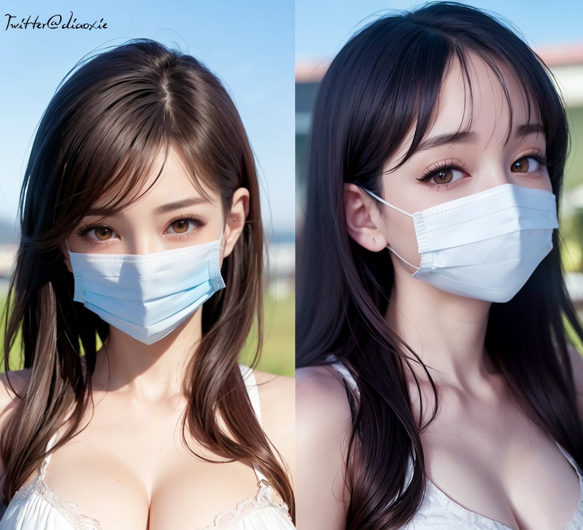 Mask girls MASK マスク chilloutmix StableDiffusion mask マスク