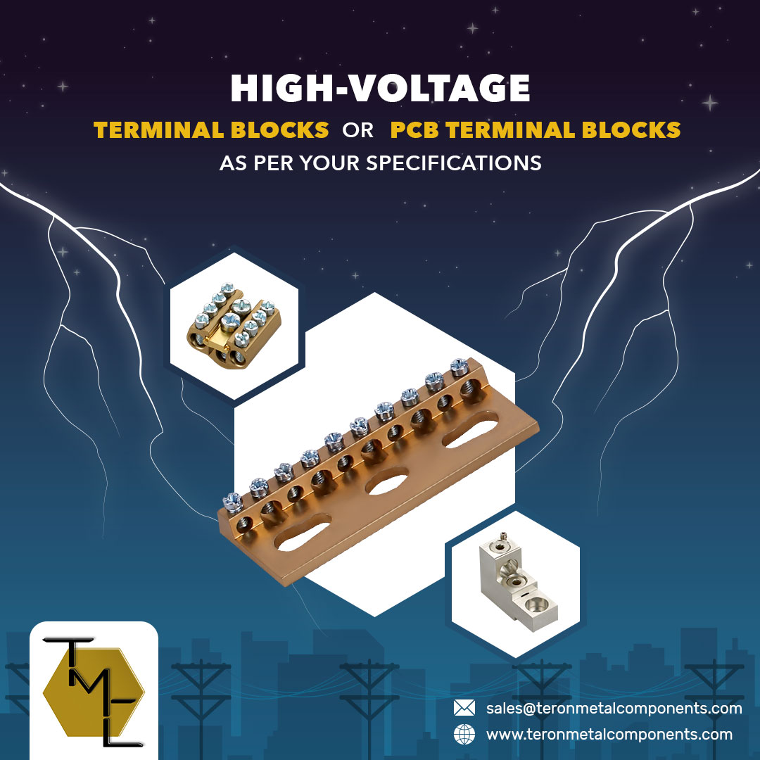 TeronMetal's tweet photo. Whether you require high-voltage terminal blocks or printed circuit board terminal blocks, we manufacture all types of terminal blocks as per your given specifications. 

https://t.co/OtwGPcPjny 

#TerminalBlocks #PCBTerminalBlocks #ComponentsManufacturing #MetalComponents https://t.co/AAkhUOrTcV