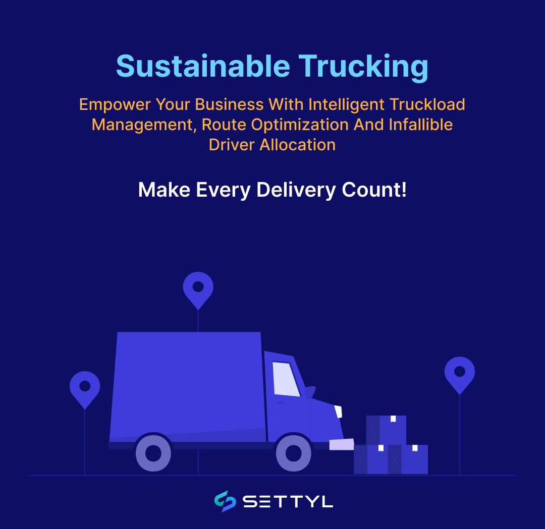 SettylCorp's tweet image. Sustainability Is The New Mandate. Make Everyone Accountable

ow.ly/wWsr50N8YTZ

Make Every Delivery Count!

#dispatchtracking #routing #realtimevisibility #multicountrysupplychainsuite #tracking