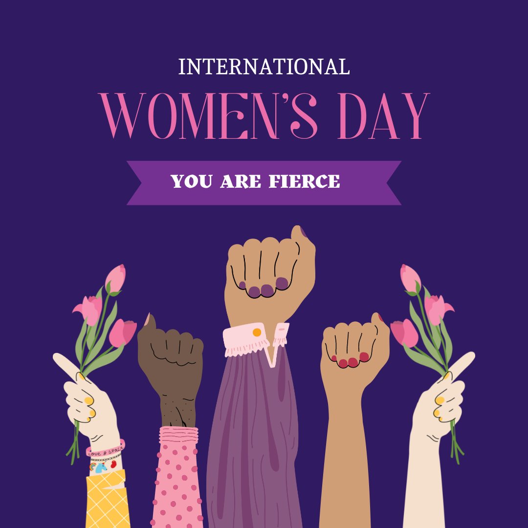 raisinghopend's tweet photo. We celebrate women today for International Women's Day! You are fierce and stronger than you know. https://t.co/uPv80PTnE6