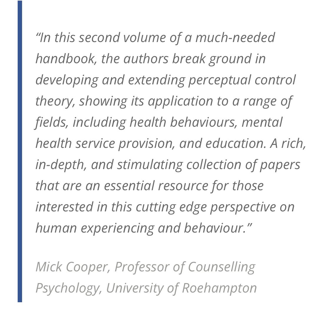 Warren Mansell ๐๐ฟ๐ผ ๐ (@warrenmansell) on Twitter photo โA rich, in-depth & stimulating collection of papers that are an essential resource for those interested in this cutting edge perspective on human experiencing and behaviourโ
Mick Cooper
@DrTerryHanley <a href="/GoldfriedMarvin/">marvin goldfried</a> <a href="/AnneCooke14/">Dr Anne Cooke</a> <a href="/ClinpsychLucy/">clinpsychlucy</a> <a href="/SaraTai10/">Sara Tai</a> <a href="/DrSarahEgan/">Sarah Egan</a> โA rich, in-depth & stimulating collection of papers that are an essential resource for those interested in this cutting edge perspective on human experiencing and behaviourโ
Mick Cooper
@DrTerryHanley <a href="/GoldfriedMarvin/">marvin goldfried</a> <a href="/AnneCooke14/">Dr Anne Cooke</a> <a href="/ClinpsychLucy/">clinpsychlucy</a> <a href="/SaraTai10/">Sara Tai</a> <a href="/DrSarahEgan/">Sarah Egan</a>