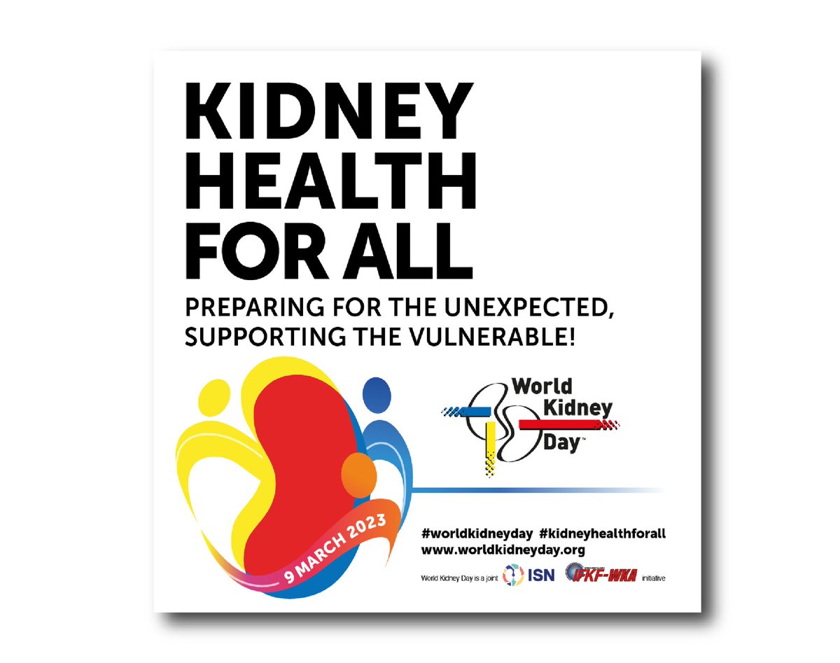 Today is the World Kidney Day ☘️Join us in increase awareness 👀about kidney disease. And, please, 🫵 take care of your kidneys 🫶🏻❤️#WorldKidneyDay #KidneyHealthforAll #nurses