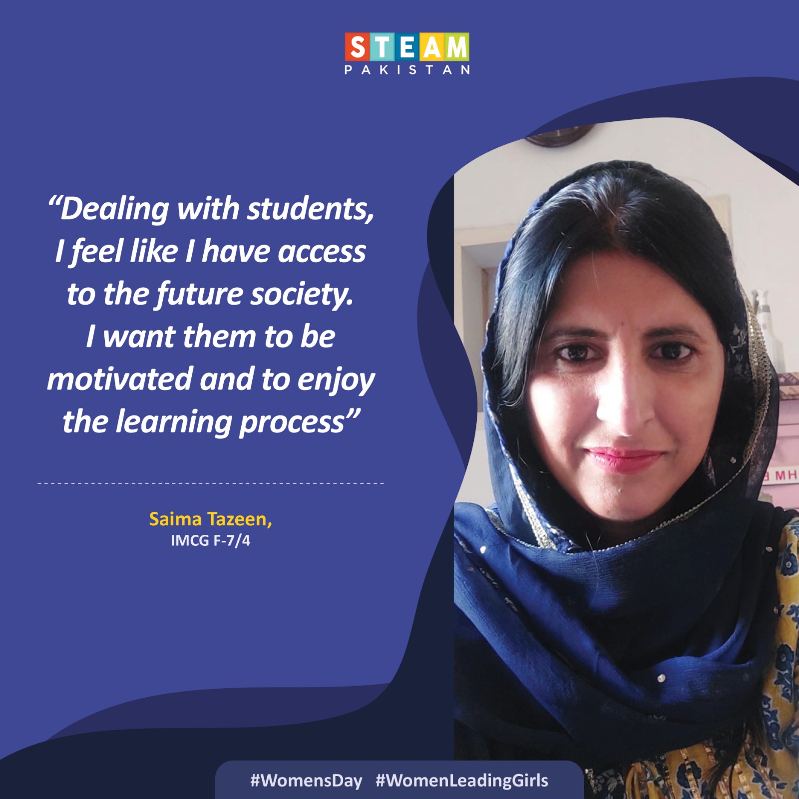 STEAM Pakistan on Twitter "Meet Ms Saima Tazeen, one of the incredible