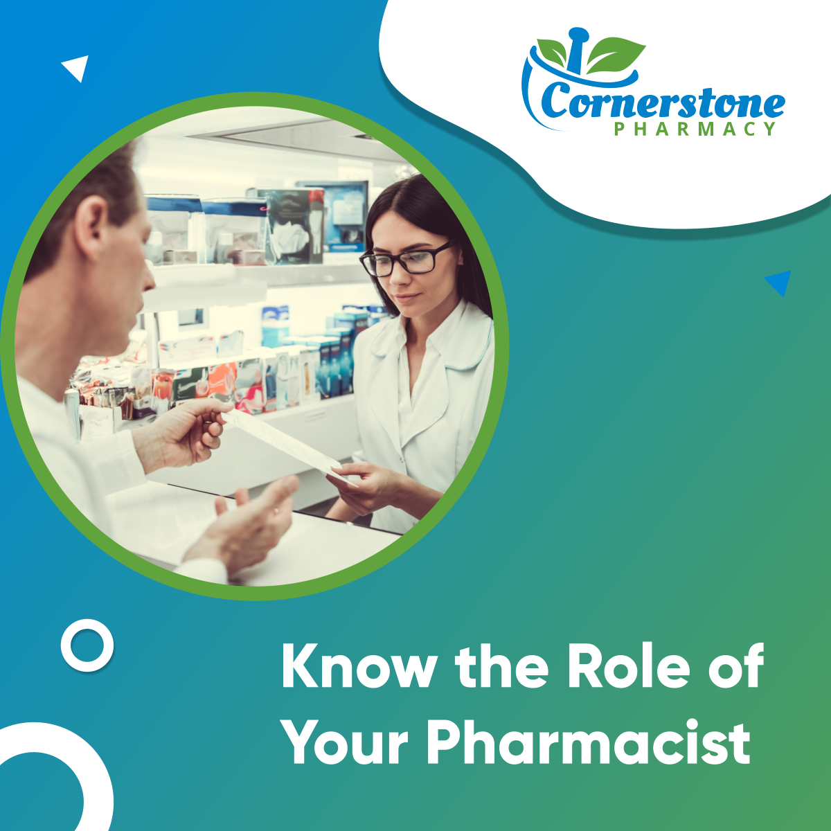 cornerstonerx_'s tweet image. Your community pharmacist plays many hats in supporting their patients’ overall health and wellness journey. They also practice privacy regarding your data and health history.

Read more: facebook.com/permalink.php?…

#PharmacistRole #RetailPharmacy #ParkvilleMD