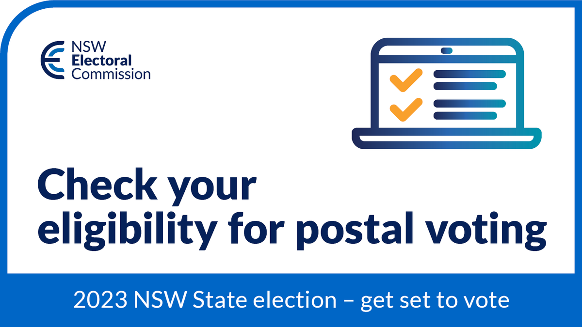 NSW Electoral Commission on Twitter "ICYMI Postal vote applications are open. If your