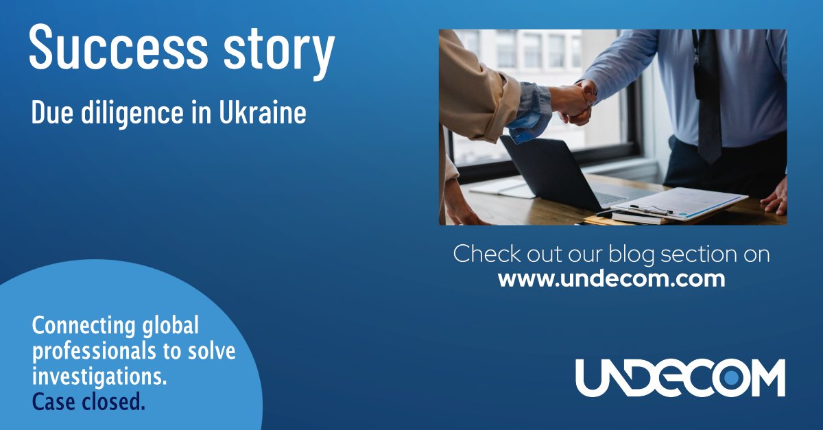 Success Story: Undecom helps Swiss-based Ukrainian citizen to open a local bank account thanks to the Due Diligence services of a Ukrainian investigation firm
undecom.com/cms/blog/2023/… 
#Undecom #investigations #compliance #duediligence #intelligence