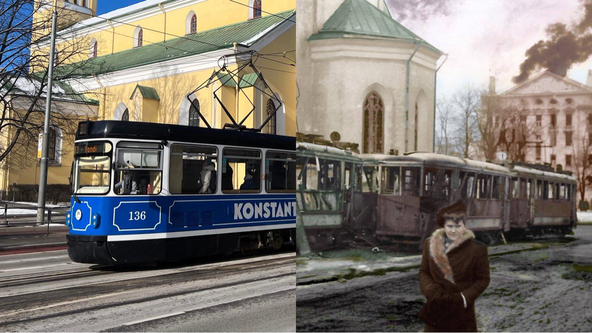 79 years ago today, Tallinn was devastated by Soviet bombs that primarily &amp; deliberately targeted homes &amp; cultural landmarks.

Let’s talk about what happened (with then &amp; now pics) …and why it strengthened Estonia’s determination to rebuild its independent nation. 🧵
