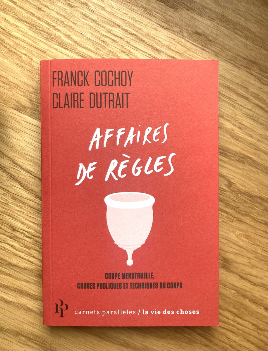 En librairie aujourd'hui ⚡️

“Affaires de règles, coupe menstruelle, choses publiques et techniques du corps”, de Franck Cochoy et Claire Dutrait, en partenariat avec <a href="/Revue_TC/">Techniques & Culture</a>.

premierparallele.fr/livre/affaires…