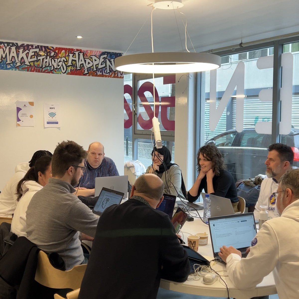 molengeek's tweet photo. Les équipes sont reparties, let’s start the #HACKAWATT ⚡️ https://t.co/Cg5eRmIaxh