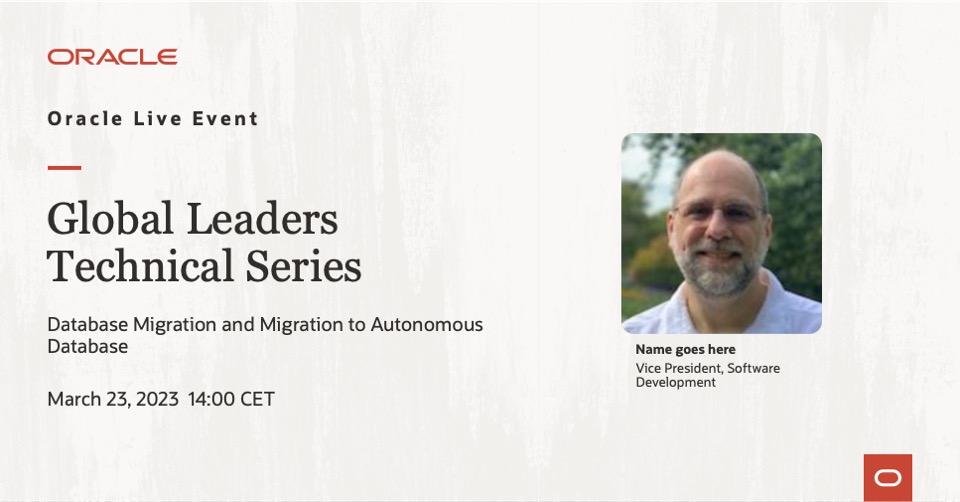 Join Roy Swonger to learn more about how Oracle Data Pump technology enables very high-speed movement of data and metadata from one database to another. social.ora.cl/601630s7j