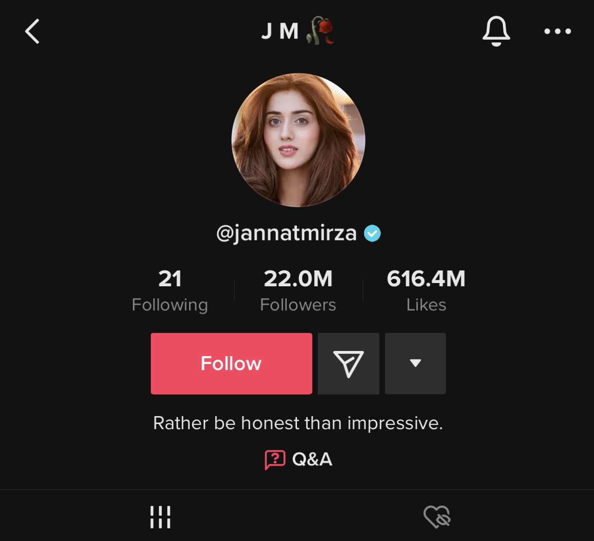 22 Year-Old Jannat Mirza Gains 22 Million Followers on TikTok.
#jannatmirza #TikTok