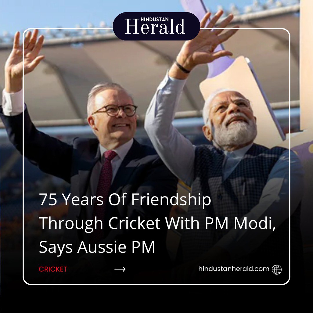 A meeting of two leaders, two nations, and one sport! Indian Prime Minister Narendra Modi and Australian Prime Minister Anthony Albanese visited the Narendra Modi stadium in Ahmedabad to watch the India-Australia Test match
.
.
#Modiji #IndiaAustraliaRelations #hindustanherald