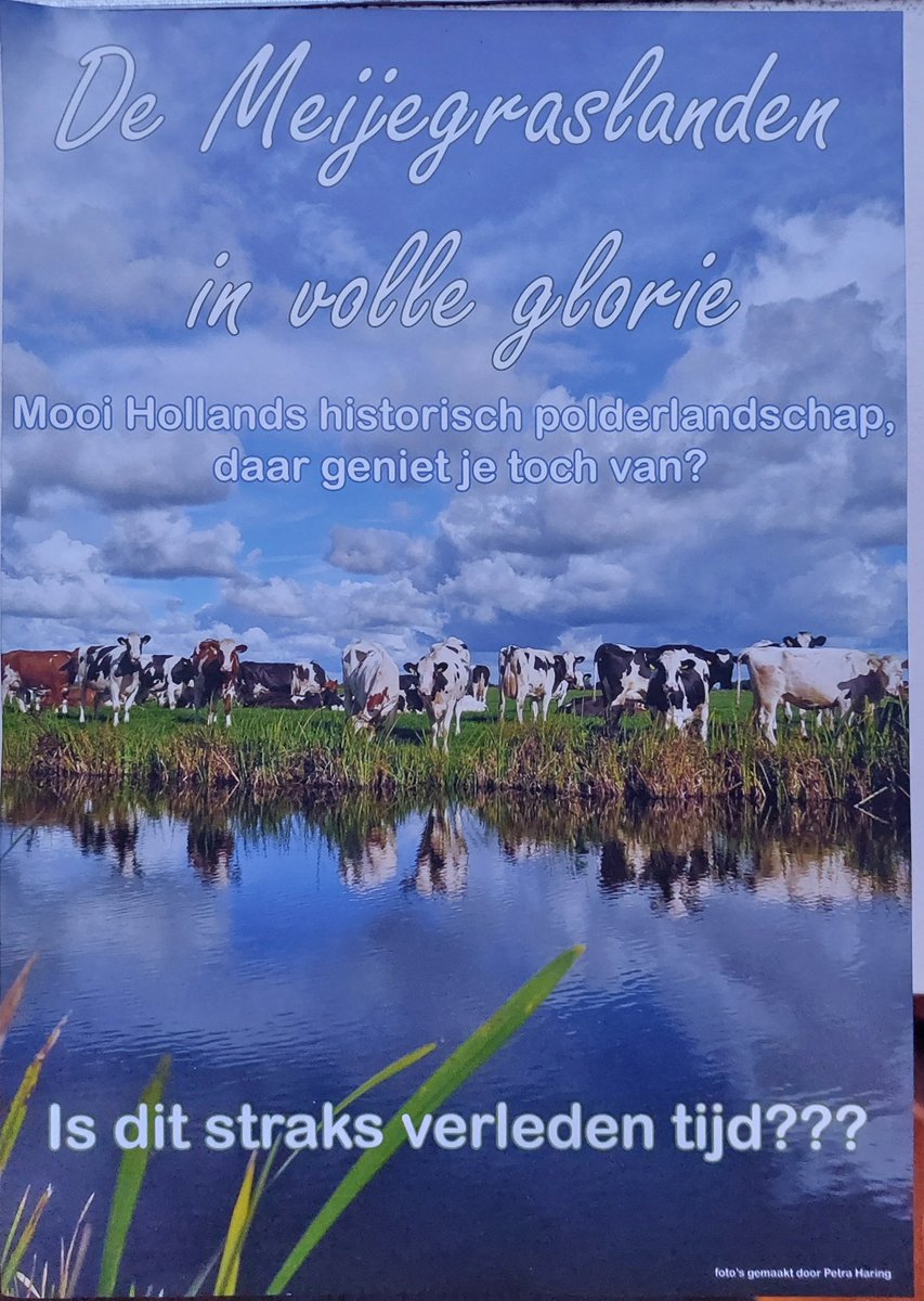 PijlNatascha's tweet photo. #BehoudOnsPolderlandschap #groenehart #stemzeweg https://t.co/3wHlvjq0Vw