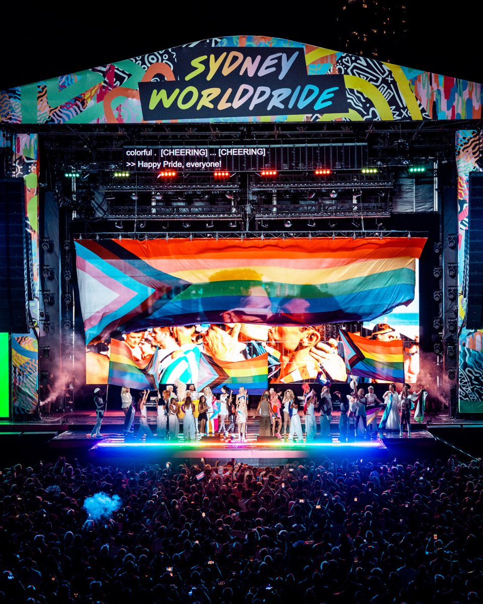 OUT WITH A BANG 💥🌈 Thank you for celebrating with us at our official closing concert Rainbow Republic presented by @Optus! 📸 Anna Kucera & Gabrielle Clement #SydneyWorldPride