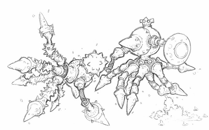 【野蛮火星人】
まだ宇宙にも出たことのない野蛮な時代の甲冑火星人たち 