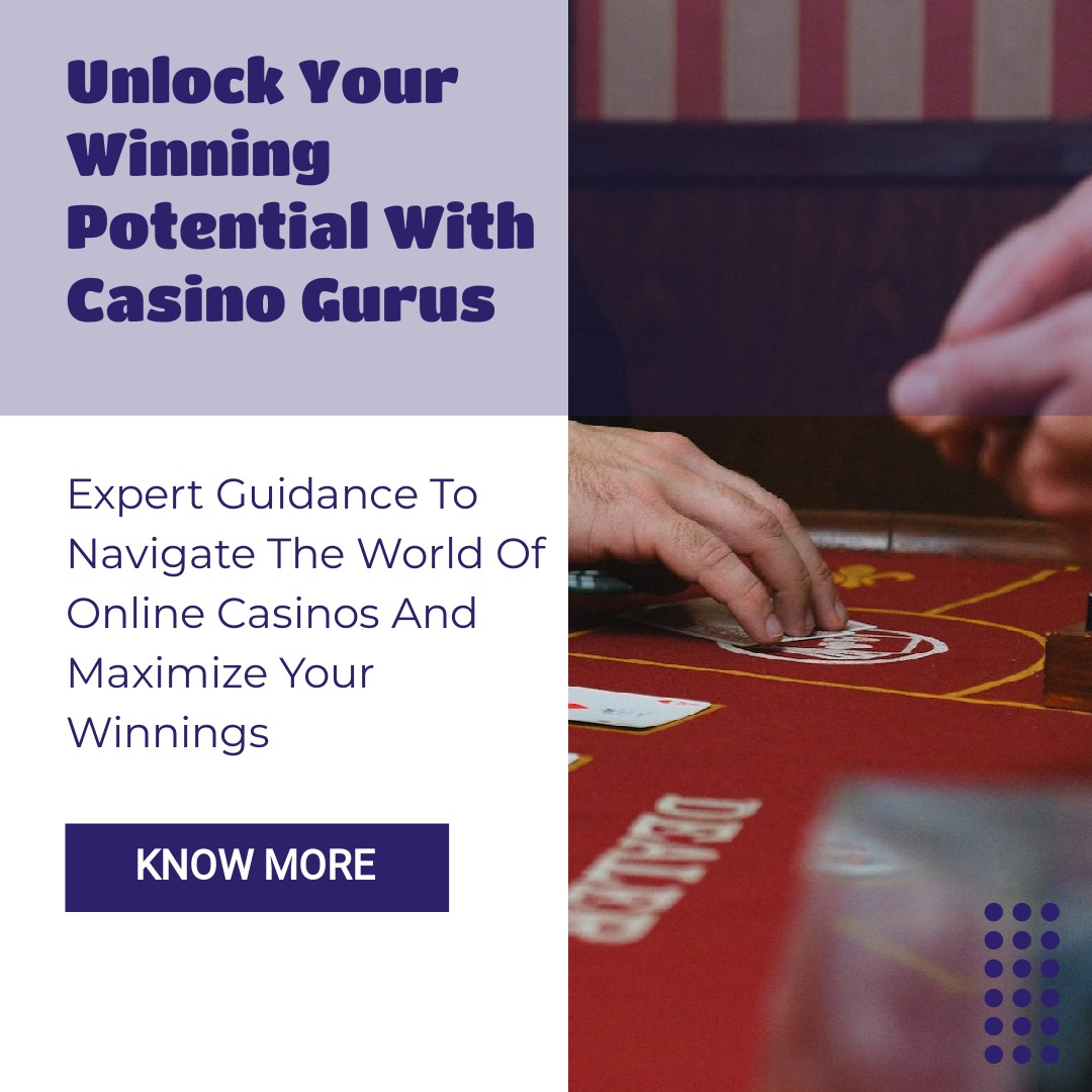Check out reputable casino guru website or social media pages to start learning and improving your online casino game today!

Link - 
  






