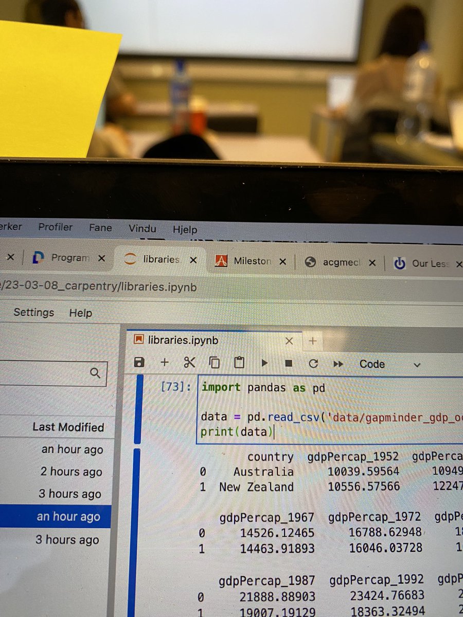 Stefan K. Schauber (@stefanschauber) on Twitter photo Yesterday, after years of #DataScience in #R I was guided nicely through my first steps in #Python by engaging and super nice colleagues doing <a href="/swcarpentry/">Software Carpentry</a> workshops <a href="/unioslo_UB/">UiO – Universitetsbiblioteket</a>. 🙏🏼 Yesterday, after years of #DataScience in #R I was guided nicely through my first steps in #Python by engaging and super nice colleagues doing <a href="/swcarpentry/">Software Carpentry</a> workshops <a href="/unioslo_UB/">UiO – Universitetsbiblioteket</a>. 🙏🏼