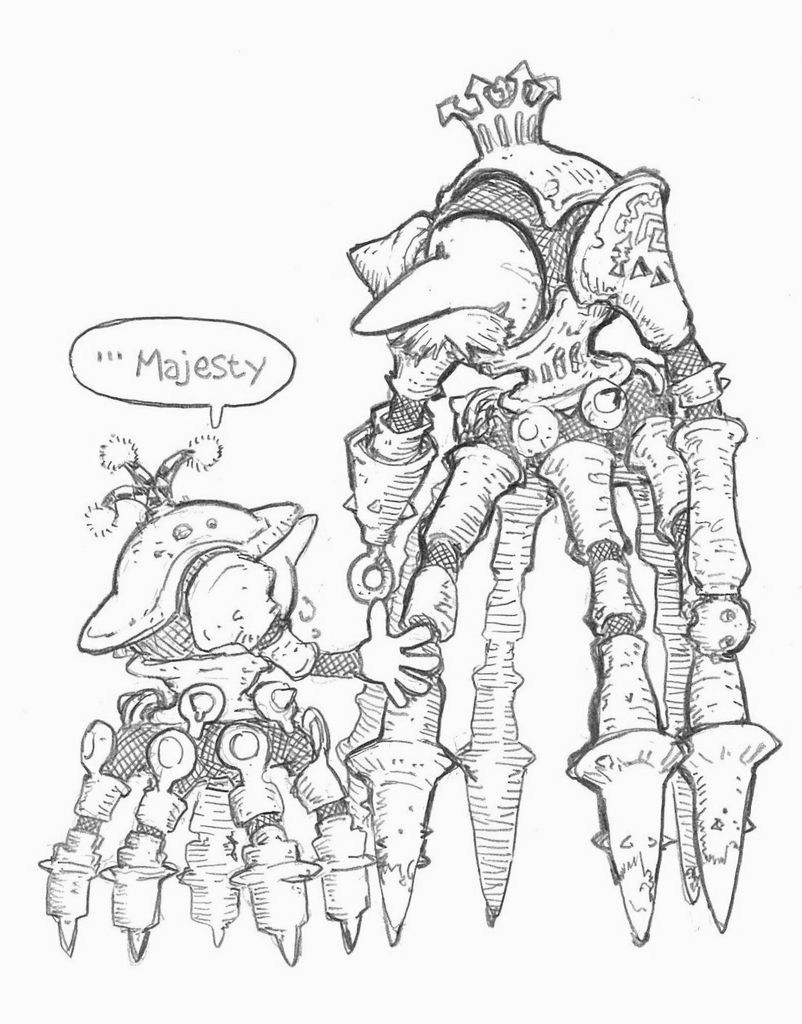 【野蛮火星人】
まだ宇宙にも出たことのない野蛮な時代の甲冑火星人たち 