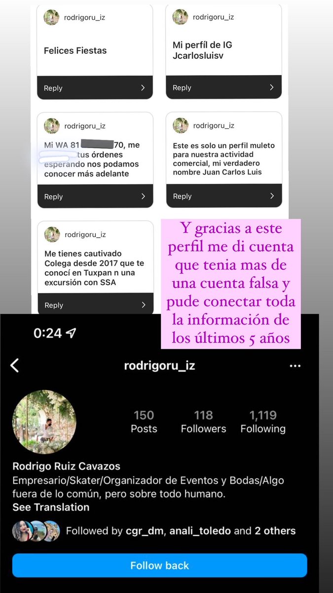 HILO DE MI ACOSADOR…
ayúdenme a hacerlo viral
JUAN CARLOS LUIS VILLARREAL