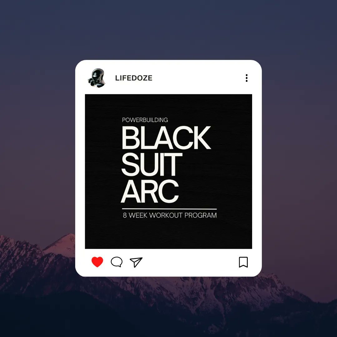 LifeDoze0's tweet image. Are you ready to experience the power of #powerbuilding? The Black Suit Arc Powerbuilding Program is the #workoutprogram that will take your fitness to the next level. #gym